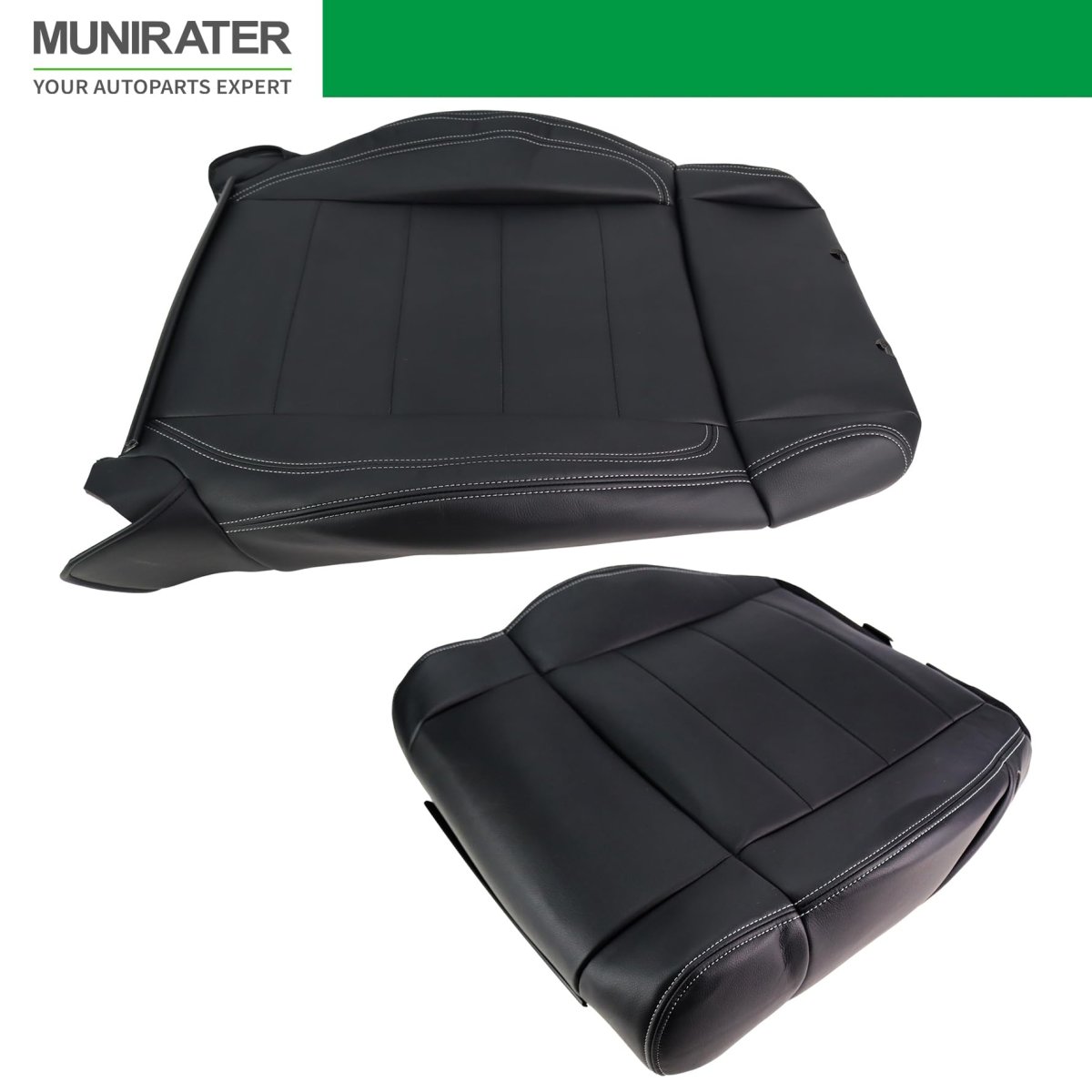 Top Back Bottom Seat Cover Driver Side Black Replacement For W-r-ang-ler 2007 2008 2009 2010 2011 2012