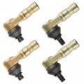 Caltric Complete Upper And Lower Ball Joint Set Compatible With Suzuki Quad Runner 250 Lt250ef Lt-250ef 1985 1986