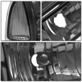 Ocpty Headlight Assembly Pair Replacement Ford Super Duty For F-250 For F-350 F-450 F-550 1999-2004 Excursion 2000-2004 Chrome