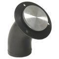 Angled Remote Low Profile Fuel Filler Neck For 2 0 In Hose Black Anodized With Machine Finish Cap And O Ring 4 3 16 Mounting 