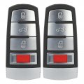 Ocpty 2 Key Fob Shells Case For Volkswagen Passat Cc 2006-2013