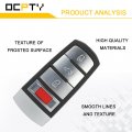Ocpty 2 Key Fob Shells Case For Volkswagen Passat Cc 2006-2013