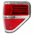 Kuafu Tail Light Brake Lamp Compatible With 2009-2014 Ford F-150 F150 Replacement For Fo2819143 Bl3z13404b Chrome Housing Red