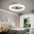 Chanfok 20 Low Profile Ceiling Fan With Light Flush Mount Dimmable Lights And 6 Speeds Reversible Blades Fans Remote App 