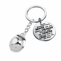 Motorcycle Helmet Keychain Biker Gift For Motorcyclists Stainless Steel Key Ring With Inspirational Quote And Velvet Pouch 1 18 