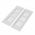 Wardrobe Cabinet 150mmx50mmx9mm Aluminum Alloy Air Vent Ventilation Grille 2pcs 