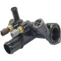Thermostat Housing For Mazda B2500 And Ranger 1998 1999 2000 2001 4 Cyl 2 5l Engine With Temperature Sensor Ect Black Plastic 