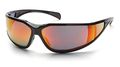 Pyramex Exeter Safety Eyewear Sky Red Mirror Anti-fog Lens With Black Frame 