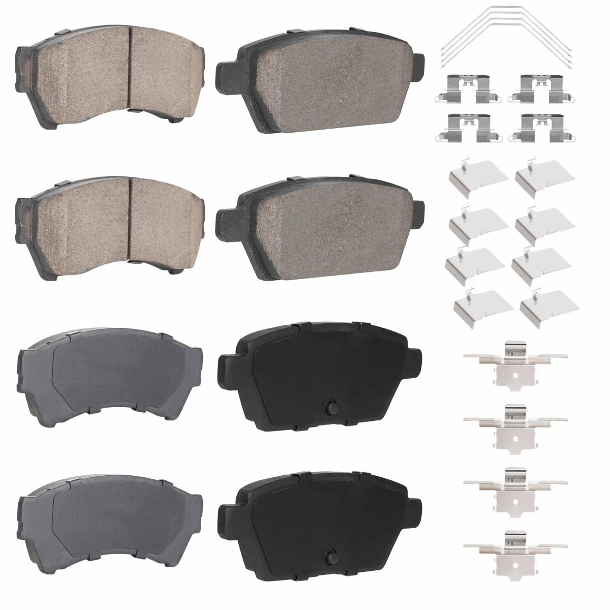 8pcs Rear And Front Ceramic Brake Pads For Ford Fusion 2006 2012 Lincoln Mkz 2007 Zephyr Mazda 6 2013 Mercury Milan 2011