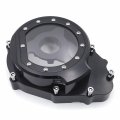Motorcycle Black See Through Clear Left Engine Stator Cover Ninjaa For 2003-2004 Kawasak Zx-6r Zx636 P N Mt052a-bk 