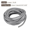 Uxcell U Channel Edge Trim 16 4ft Length Rubber Guard Seal Strip Protector Fit For 0 3-1 5mm 15 64 W X 5 H Gray