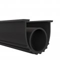 Garage Door Bottom Rubber Weather Stripping Kit Universal Weatherproof Seal Strip With 5 16 In T Ends 3 4 Width 20 Ft Black 