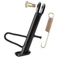 Motorcycle Kickstand Dirt Bike Sidestand Iron Material With Spring And Hardware Screws 14cm Length Black Color Mh-side-stand-17 