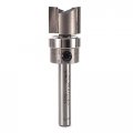 K41 Keller Straight Dovetail Router Bit 5 8 In Large Diameter 2 Cutting Length Shank 1 4 Overall Carbide Tipped Double Flute 
