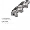Uxcell Spiral Flute Threading Tap 3 8-16 Unc Hss High Speed Steel Uncoated Machine Thread Screw Flutes Tapping Tool H2