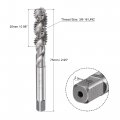 Uxcell Spiral Flute Threading Tap 3 8-16 Unc Hss High Speed Steel Uncoated Machine Thread Screw Flutes Tapping Tool H2