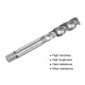 Uxcell Spiral Flute Threading Tap 3 8-16 Unc Hss High Speed Steel Uncoated Machine Thread Screw Flutes Tapping Tool H2