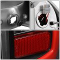 Pair Of Black Housing Smoke Lens Full Led Tail Lights Lamps Compatible With Toyota Tacoma 05-15
