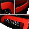 Pair Of Black Housing Smoke Lens Full Led Tail Lights Lamps Compatible With Toyota Tacoma 05-15
