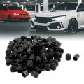 Uxcell Plastic Tire Valve Stem Caps 13mm X 10mm 100pcs Black
