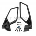 Racing Side Mirrors For Can Am Maverick X3 And Max Ssp Utv Off Road Flat Optics With Adjustable Ball Joint Mount Black Nylon
