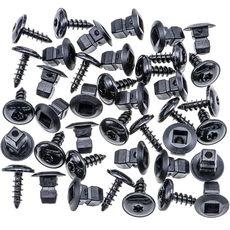 20 Sets T25 Fender Liner Bumper Cover Screw Nylon Grommet For Audi Vw N90833801 N90974701 Multipurpose Spoiler Deflector Splash