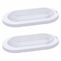 Facon 12v Led Bright Rv Pancake Light Surface Mount 3400k Warm White 12 Volt Interior Ceiling Dome With On Off Switch For 