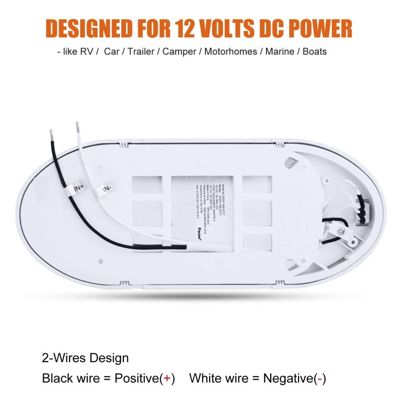 12v Led Rv Pancake Light 3400k Warm White Interior Ceiling Dome With On Off Switch For Motorhomes Camper Caravan Trailer Boat 2