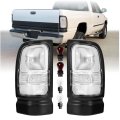 Clear Lens Rear Tail Light Assembly Set For 1994 To 2002 Dodge Ram 1500 2500 3500 Pick Up Trucks Left And Right Pair With Color 