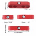 X Autohaux 2 Set 8mm Car Engine Spark Plug Wire Separator Looms Divider Organizer Clamp Plastic Red