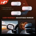 A-premium Passenger Side Power Door Mirror Compatible With Kia Optima 2012-2013 Heated Folding Black Outside Rear View W Turn