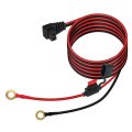12v Dc Power Cord Cable For Car Refrigerator 14awg With O Ring Terminals And Inline Fuse 14 Ft Alpicool Costway Arb Iceco 