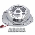 Httmt- Chrome W Yellow Led Sequential Engine Clutch Cover Compatible With Suzuk 99-20 Gsxr1300 Hayabusa P N Mt313-001a-lrt-cd