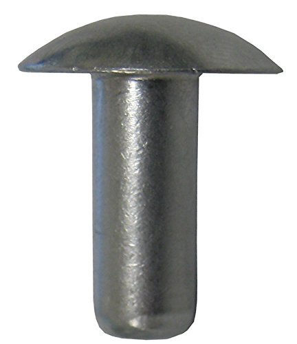 An455-ad6-8 Solid Aluminum Brazier Head Rivets 3 16 In Diameter X 1 2 Length Plain Finish 215 Pieces