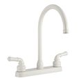 Dura Faucet Df-pk330hc-wt J-spout Rv Kitchen Replacement For Motorhomes 5th Wheel Trailer Camper White