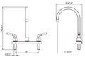 Dura Faucet Df-pk330hc-wt J-spout Rv Kitchen Replacement For Motorhomes 5th Wheel Trailer Camper White