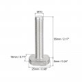 Uxcell T-slot Bolts 5pcs M10x55mm Slot Drop-in Stud Sliding 304 Stainless Steel Shape Screws For T Track