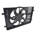Radiator Fan Assembly With Brushless Motor Replacement For Vw Golf 2015-2021 L4 1 4l Vw3115126 5qm121203m 