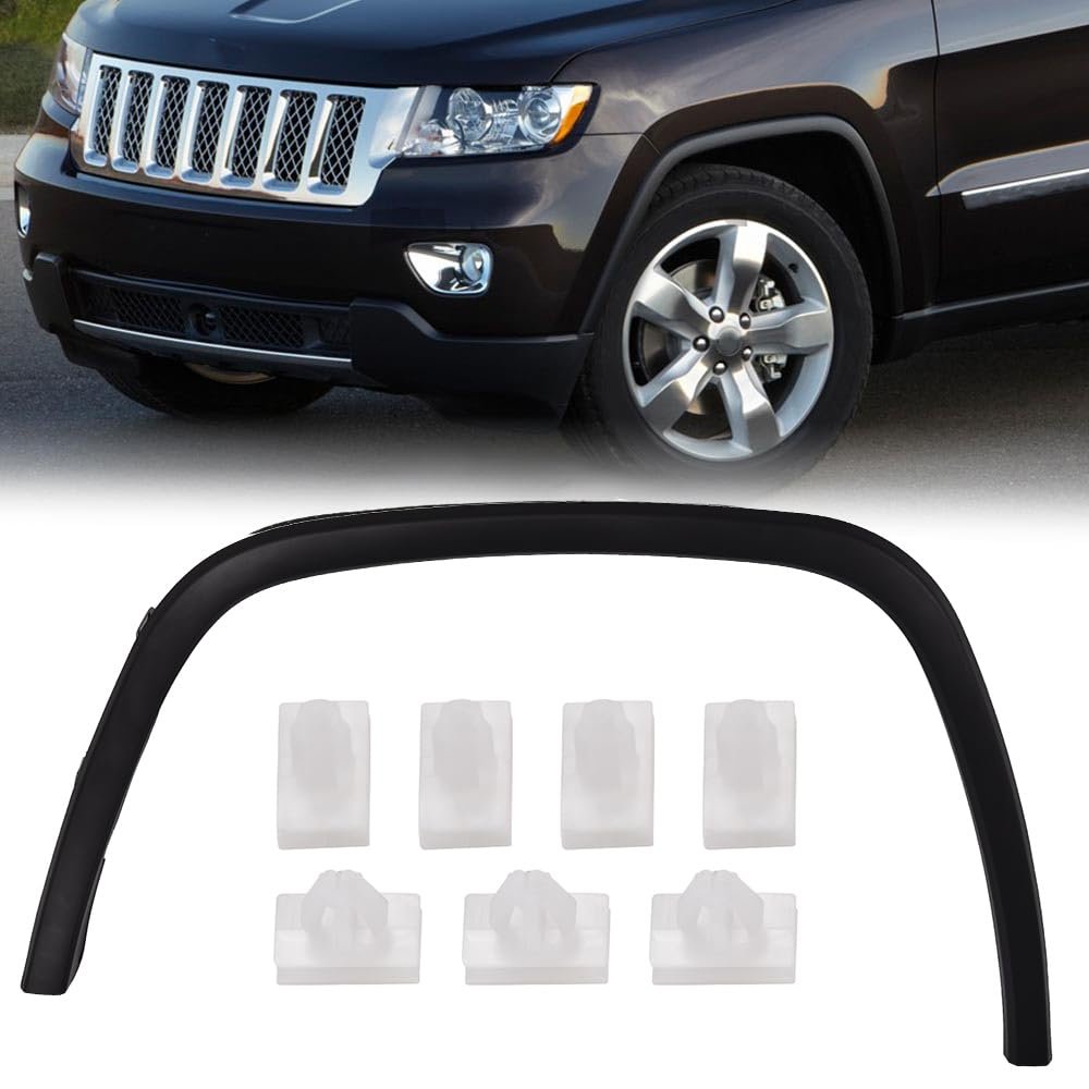 Front Right Fender Flare Wheel Opening Molding Arch Trim For Jeep Grand Cherokee 2011 2012 2013 2014 2015 2016 Black Smooth