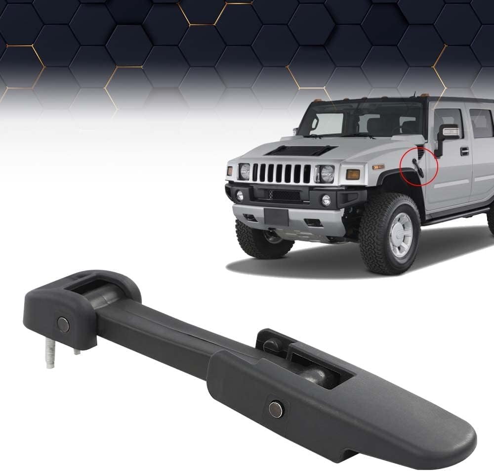 Hood Latches For Hummer H2 Chevy Kodiak Gmc Topkick 2003 2004 2005 2006 2007 2008 2009 15097841 Black 2 Piece Set