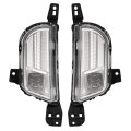 Hecasa Pair Fog Lights Led For 2019-2024d Edge Sel St Titanium Not For Se Front Bumper Lamp Clear Lens Driver Passenger Side
