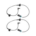 Abs Speed Sensor Rear Driver And Passenger Side Pair For Chevy Tahoe 2007 2014 2 Male Terminals Blade Type Spindle Mounted 