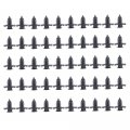50pcs 8mm 0 32inch Nylon Bumper Fasteners Fender Rivet Clips Push Type Car Retainer Kit