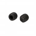 Uxcell M4 X 4mm Cup Point Hex Socket Grub Set Screws Black 10pcs