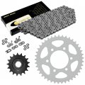 Caltric Steel O-ring Drive Chain And Sprockets Compatible With Kawasaki Zx1000 Ninja Zx10r 2008-2010