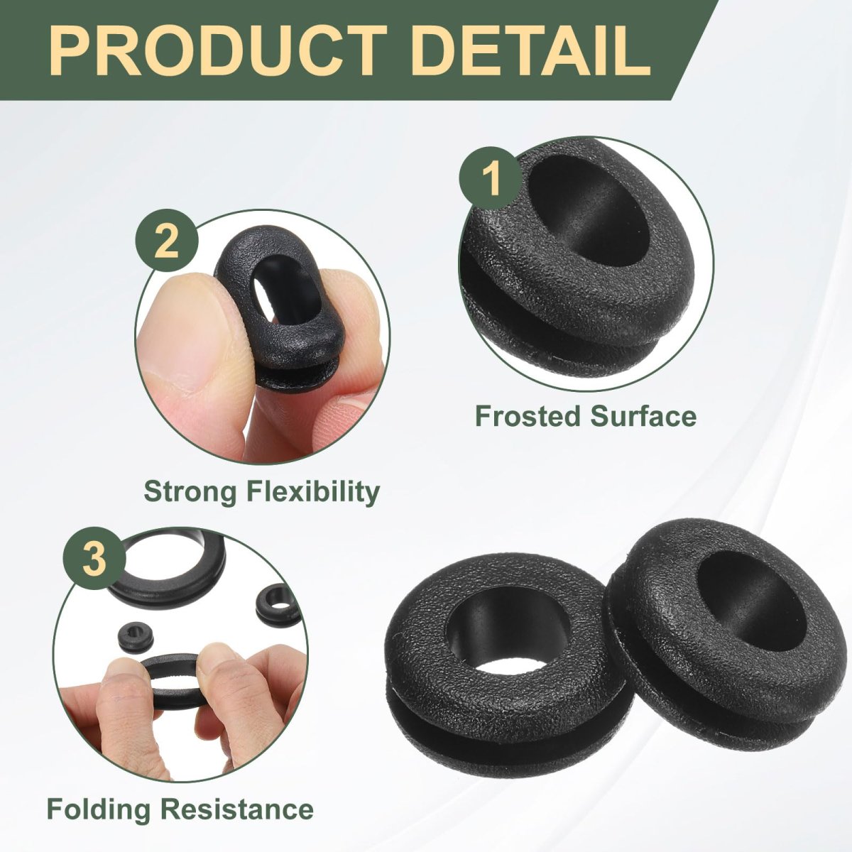 60pcs Rubber Grommets 5 16 Id 3 4 Drill Hole Firewall Grommet Automotive Eyelet Ring Gasket For Wire Cable Hose Protection