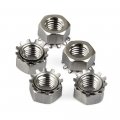 10-32 Stainless Steel Locknuts With External-tooth Lock Washer 50-pieces Kep Nut