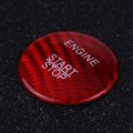 Car Engine Start Stop Button Cover Carbon Fiber Trim Replacement For A B C Glc Gla Cla Ml Gl Class Red