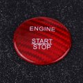 Car Engine Start Stop Button Cover Carbon Fiber Trim Replacement For A B C Glc Gla Cla Ml Gl Class Red