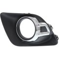 Fog Light Bezel For Mitsubishi Rvr Outlander Sport 2011 2012 Front Driver Side Plastic Chrome Black Trim Replaces Mi1038113 